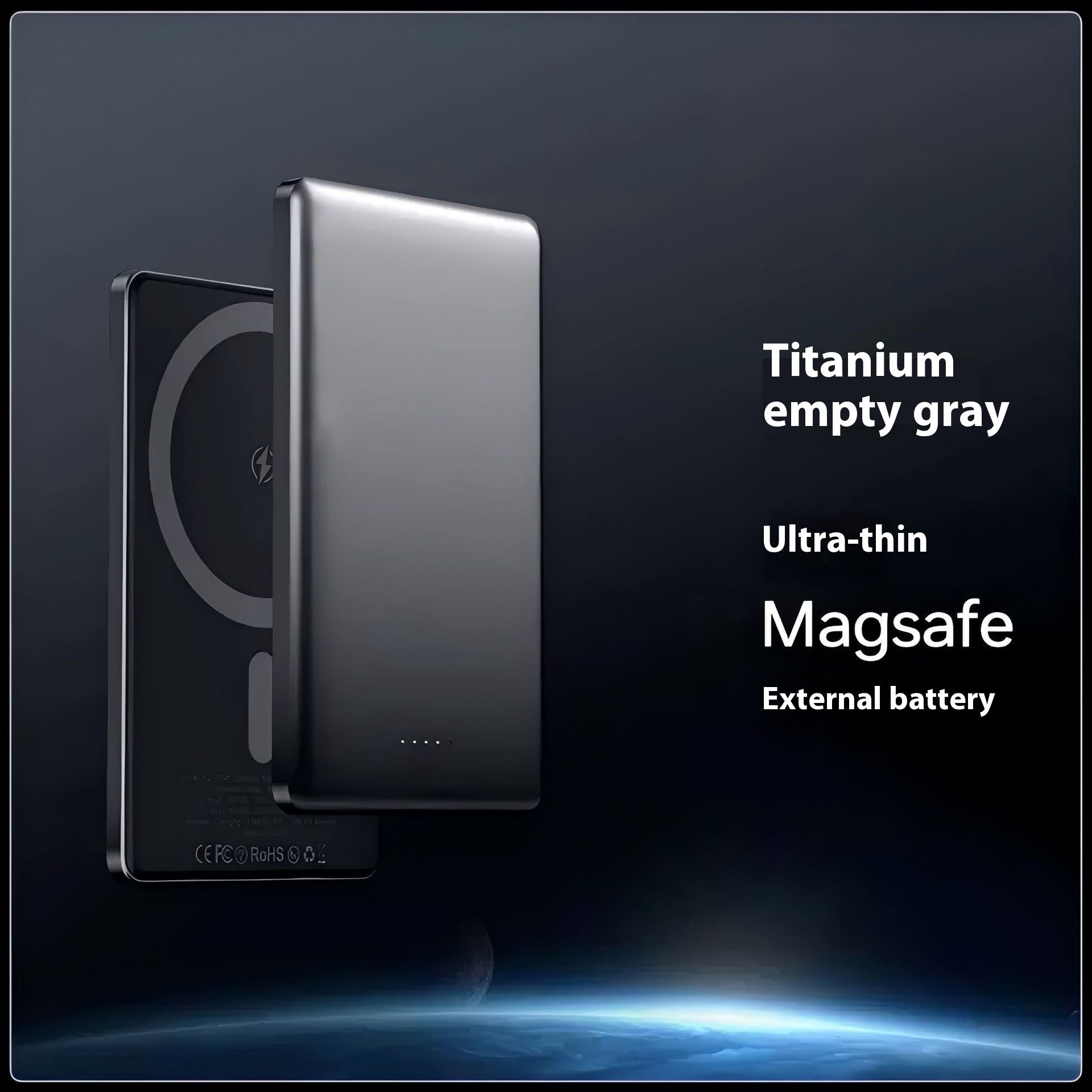 Ultra-thin Magnetic Power Bank 8mm Alloy - Lofty Enterprises