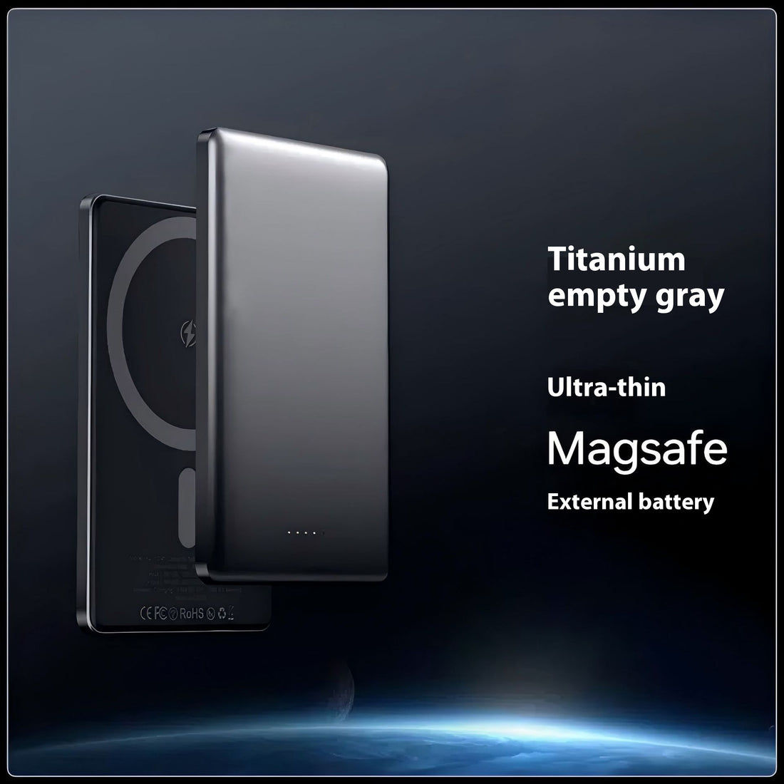 Ultra-thin Magnetic Power Bank 8mm Alloy - Lofty Enterprises