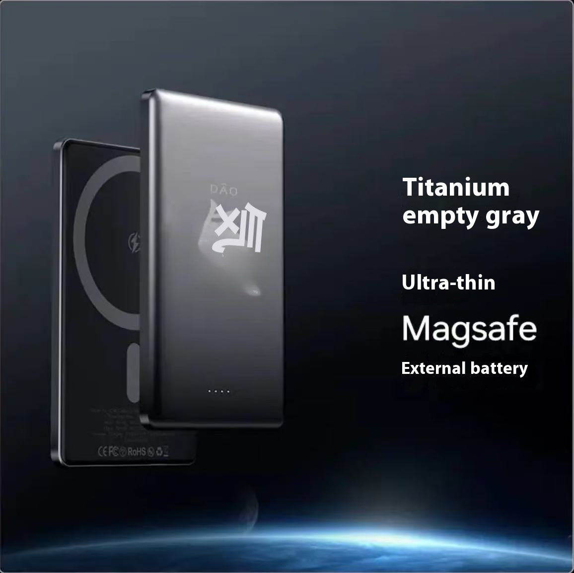 Ultra-thin Magnetic Power Bank 8mm Alloy - Lofty Enterprises