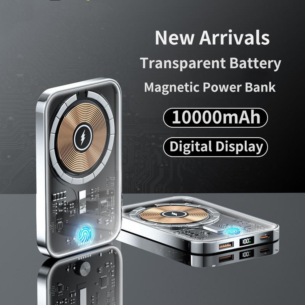 Transparent Magnetic Power Bank 22.5W Fast Charge - Lofty Enterprises