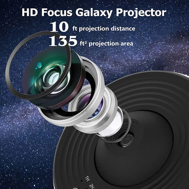 Galaxy Star Projector Night Light – 360° Rotating Planetarium Lamp for Kids - Lofty Enterprises