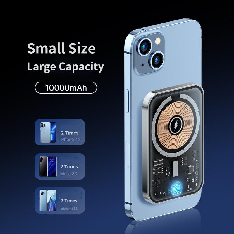 Transparent Magnetic Power Bank 22.5W Fast Charge - Lofty Enterprises