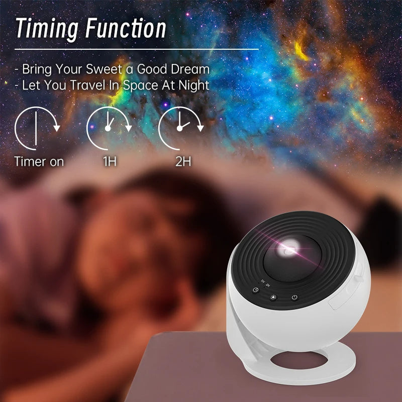 Galaxy Star Projector Night Light – 360° Rotating Planetarium Lamp for Kids - Lofty Enterprises