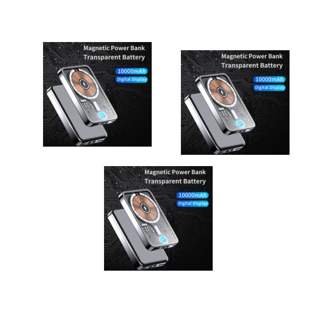 Transparent Magnetic Power Bank 22.5W Fast Charge - Lofty Enterprises