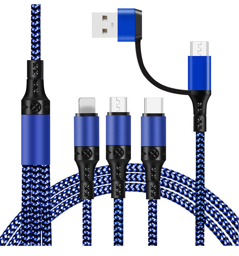 Fast Charging Five-in-one Data Cable, One For Three Charging Cables - Lofty Enterprises
