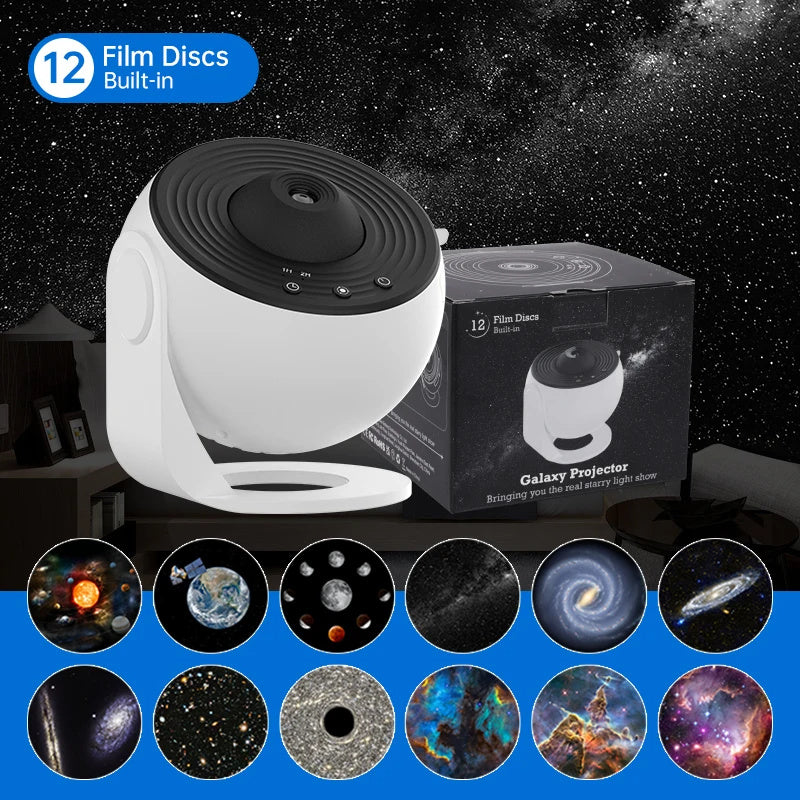 Galaxy Star Projector Night Light – 360° Rotating Planetarium Lamp for Kids - Lofty Enterprises